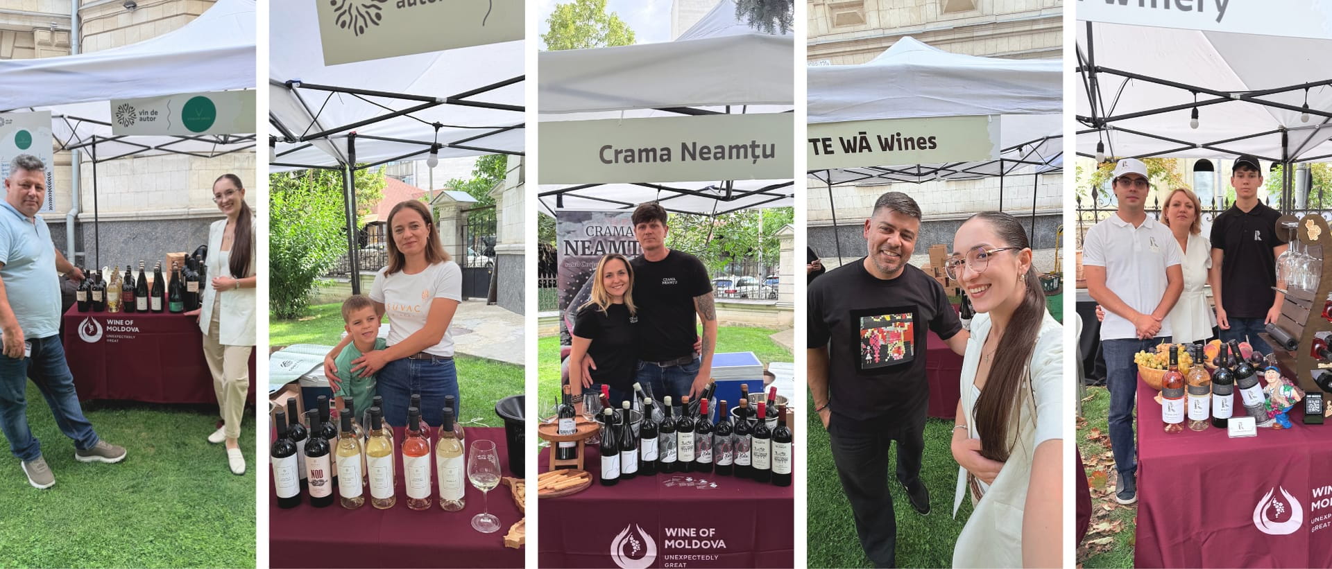 Producători la standurile Festivalului Vinului de Autor